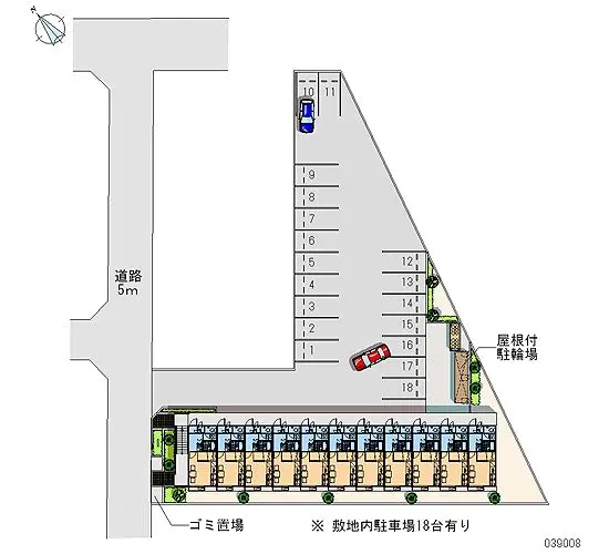 ★手数料０円★岡崎市大和町　月極駐車場（LP）